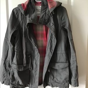 Aeropostale Field/Utility Jacket Cotton Gray Medium